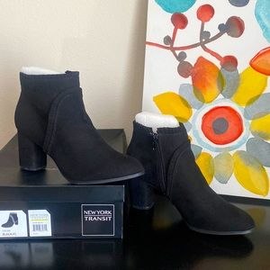 NWT - New York Transit, Heeled Booties (Size 10)